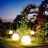 遥控充电led圆球灯 发光球防水草坪灯 户外装饰落地灯 景观庭院灯
