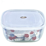 茶花 塑料食品保鲜盒 零食盒 正方形密封盒 微波耐热 储物盒2729