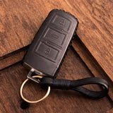 大众 迈腾 CC 牛皮包汽车钥匙套 智能钥匙包遥控保护壳手工钥匙皮