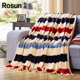ROSUN/乐尚夏季空调毯法兰绒午睡盖毯珊瑚绒毯单人双人办公室毛毯