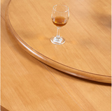 餐桌转盘 实木圆桌 -含底座轴承 多色可选 海棠色 单独转盘(90cm)