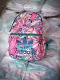 阿迪达斯印花双肩包韩版女子运动训练背包学生书包休闲旅行包包潮