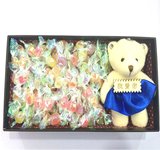 圣诞节生日礼物小熊公仔送女生特别实用千纸鹤糖果创意礼品盒包邮