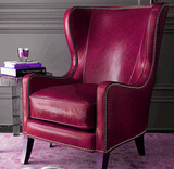 美式单人沙发北欧宜家皮艺复古老虎椅漫咖啡会所高背椅沙发特价
