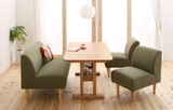 简易小户型日式卡座沙发 单双人三人布艺沙发 西餐咖啡厅沙发桌椅