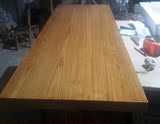 台板台面板实木面板支持任何规格颜色定做老榆木松木板办公餐桌吧