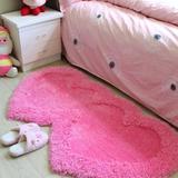 正品加厚弹力丝红双心地毯卧室茶几床边地毯可定做满铺可爱地垫