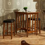 林通 现代中式复古实木餐桌椅子套装组合 小户型餐厅餐台饭桌早餐
