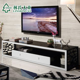 林氏木业时尚钢化玻璃电视柜小户型客厅简约电视机柜家具Y-TV203