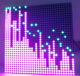 32X32 P5室内彩色LED屏 RGB音乐频谱 STM32音乐频谱 送源程序