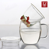 大容量水杯加厚创意马克杯泡茶杯家用欧式杯子耐热玻璃杯过滤带盖