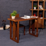 老榆木家具新中式写字台简易书桌实木简约1.2米办公电脑桌可定制