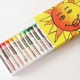 日本SAKURA樱花牌12色油画棒 可水洗儿童软蜡笔 无毒绘图美术涂鸦
