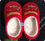 『涩谷站』儿童拖鞋迪士尼Disney棉拖鞋冬天羊羔绒汽车总动员