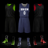 TOMIF正品 双面穿球衣 篮球服 套装 男 训练服 女款 篮球服定制