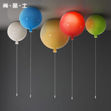 尚品士卧室简约现代个性阳台过道创意儿童房灯彩色玻璃气球吸顶灯