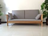 特价白橡木家具北欧现代沙发纯实木折叠沙发实木沙发床可定制