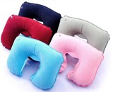 奇趣  舒服实用U型充气枕 旅行保健枕 航空枕头 植绒护颈枕