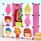 索尔诺抽象图案婴儿衣柜宝宝柜儿童储物柜塑料卡通箱衣物整理包邮