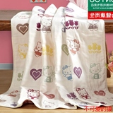 欧林雅儿童毛巾被纯棉 单双人卡通六层纱布浴巾舒适婴儿空调盖毯