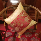 中式古典红木实木家具沙发坐垫仿古中国风绸缎腰背靠垫婚庆抱枕