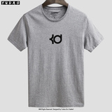杜兰特短袖 篮球t恤 kd 男士夏季圆领纯棉 运动半袖 图案简约潮流