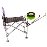 椅子可升降垂钓鱼凳子新款不锈钢折叠多功能炮台钓椅配件加厚钓