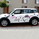卡通全车贴纸 整车贴汽车拉花装饰贴 个性KT猫车贴画Hello Kitty