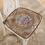 高档欧式餐椅垫坐垫 加厚餐桌椅子坐垫 实木硬椅垫子 可拆洗凳垫