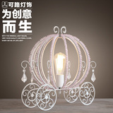 水晶台灯卧室床头灯美式客厅奢华铁艺暖光灯欧式创意现代简约灯具
