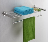 出口德国原单304不锈钢浴室浴巾架双层毛巾杆卫生间置物架