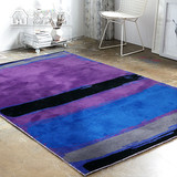 北欧地毯客厅简约现代茶几垫新品图案紫色卧室床边长方形房间地垫