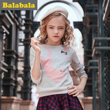 巴拉巴拉女童针织衫2016秋装新款童装儿童套头线衣中大童圆领毛衣