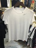 香港IT代购 SLP 2016最新音符字母短袖T恤鹿晗同款黑白色007T恤