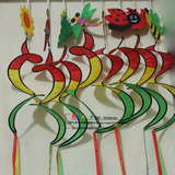 幼儿园室内走廊风铃装饰儿童房布置吊饰立体卡通动物蝴蝶风转挂饰