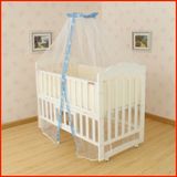 婴儿床儿童床BB床蒙古包式落地蚊帐带支架易固定可调节高低