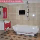 厂家直销双层保温独立式浴缸淋浴盆进口亚克力材料一体浴缸1.8米