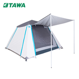 德国tawa新款户外双人双层3-4人家庭野营拍压式全自动帐篷装备
