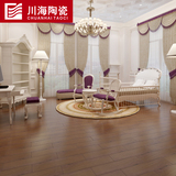 川海陶瓷 客厅瓷砖黄木纹地砖600*150仿木纹瓷砖 防滑地板砖