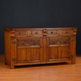 精品 泰国木质手工雕刻桌子 东南亚古典风格收纳储物实木柜子家具
