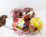 商城正品★体育器材篮球足球大网袋球网球袋可放16球/携带方便