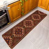 复古民族风厨房长条床边地毯长方形卧室防滑地垫创意简约几何脚垫