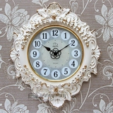 豪华欧式客厅挂钟静音卧室石英钟表 现代创意陶瓷墙壁钟装饰时钟