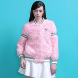 C5X2015新款羊羔毛皮草外套短款女海宁皮草夹克裘皮大衣韩版冬季