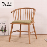 惟创 北欧日式实木椅子简约餐桌餐椅组合橡木电脑椅环保/客厅家具