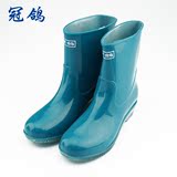 冬季新款果冻雨鞋女士加棉短筒雨靴韩版防滑水鞋套鞋胶鞋水靴6241