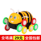 新品电动玩具 小蜜蜂翻斗车 自动翻转儿童地摊小孩玩具批发新奇特