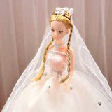 玩偶婚纱公主芭比洋娃娃正品甜美娃娃 艾达新娘婚纱女孩玩具 包邮
