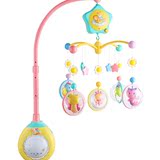 床铃婴儿玩具0-1岁谷雨床铃音乐旋转带夜灯床挂床头挂件益智玩具