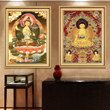 唐卡佛像文化 现代中式简约客厅沙发背景墙画壁画挂画玄关装饰画